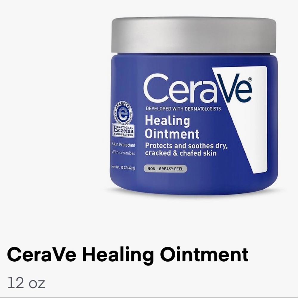 CeraVe Healing Ointment  Petrolatum Protectant Hyaluronic Ceramides